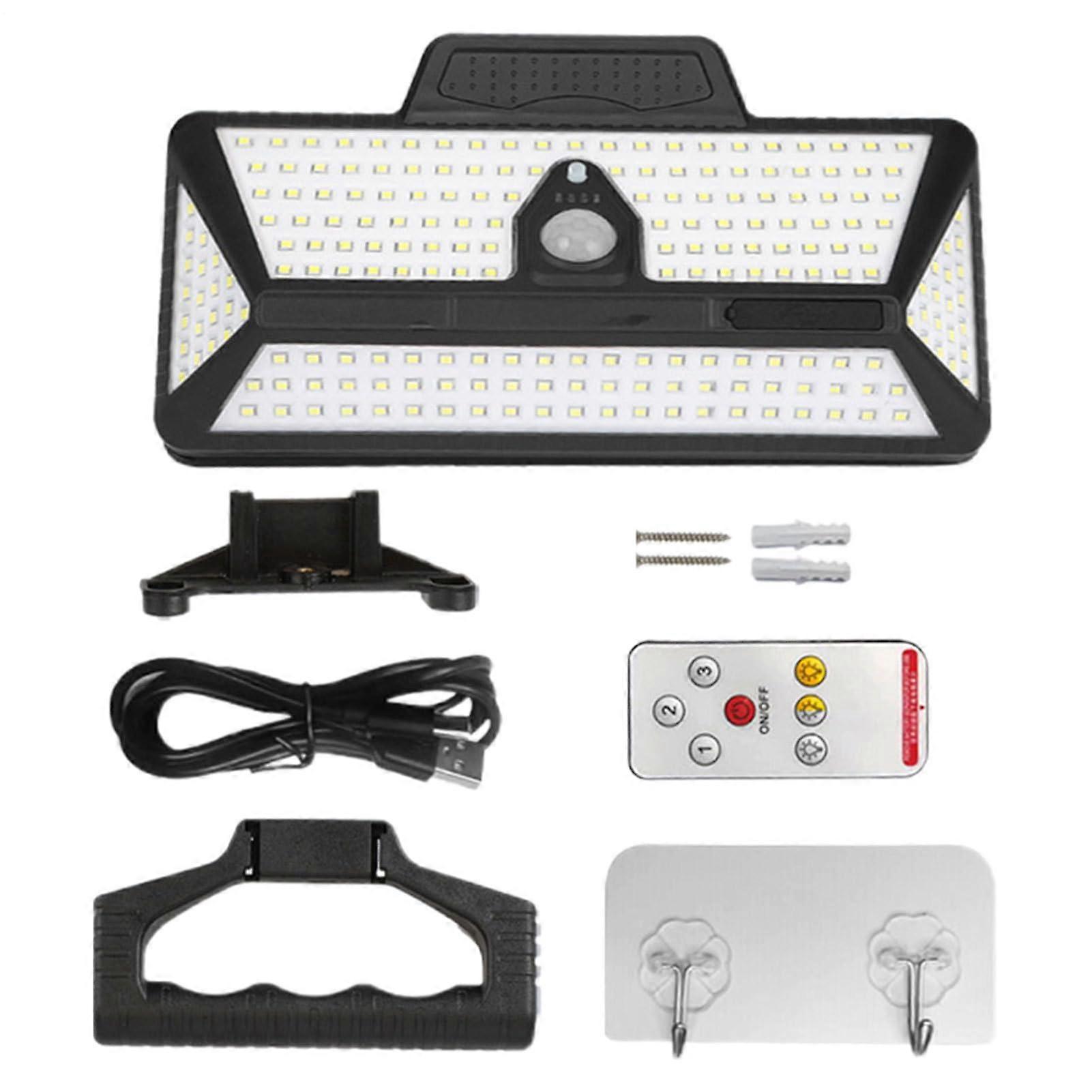 Solar Motion Sensor Light IP44 Waterproof 208 LED Outdoor Solar Security Lamp with Remote Control