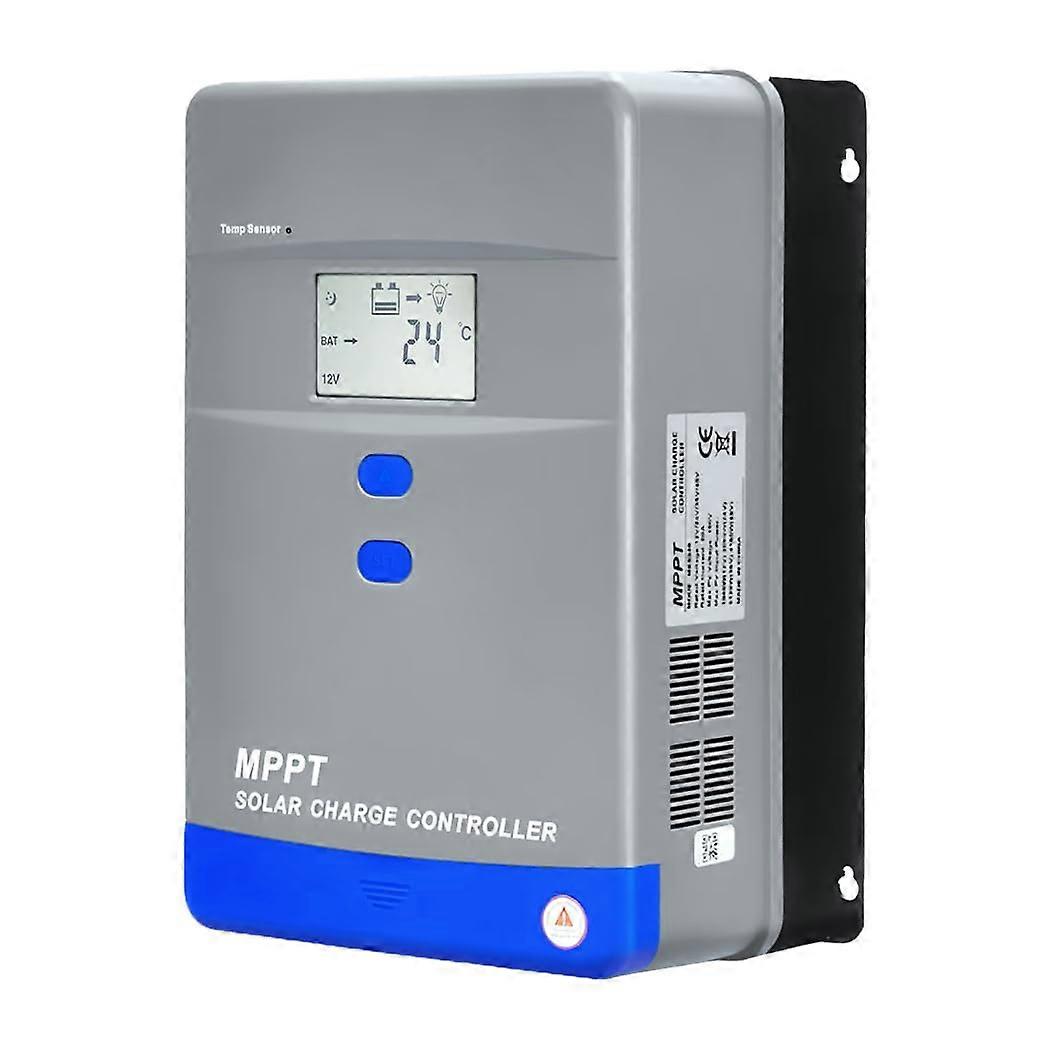 80A MPPT Solar Charge Controller 12V 24V 36V 48V  Efficiency LCD for AGM Gel Lithium Battery