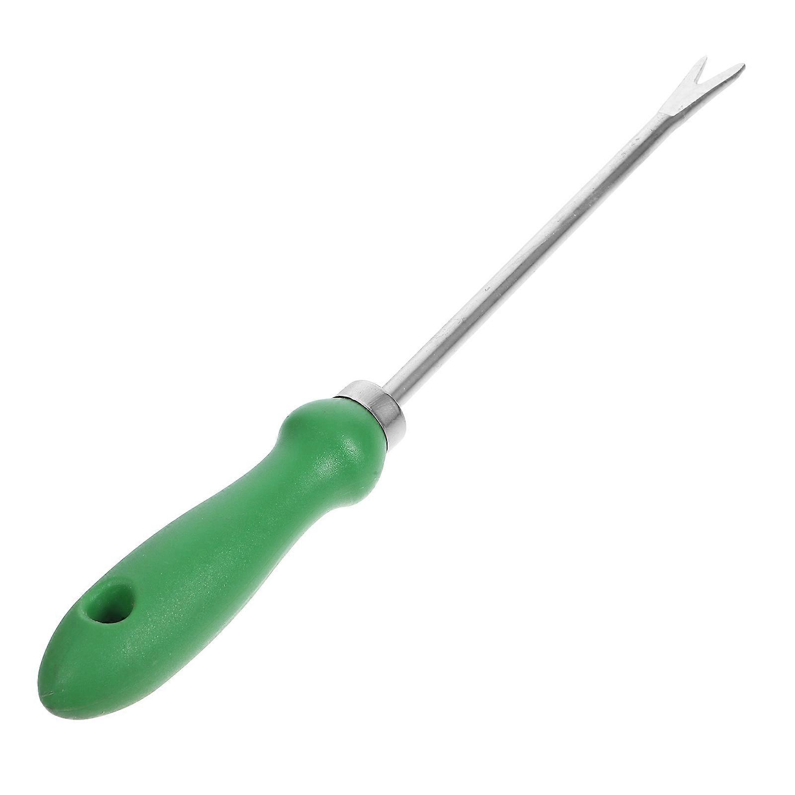 Dandelion Grass Puller Tool with Plastic Handle for Gardening Use