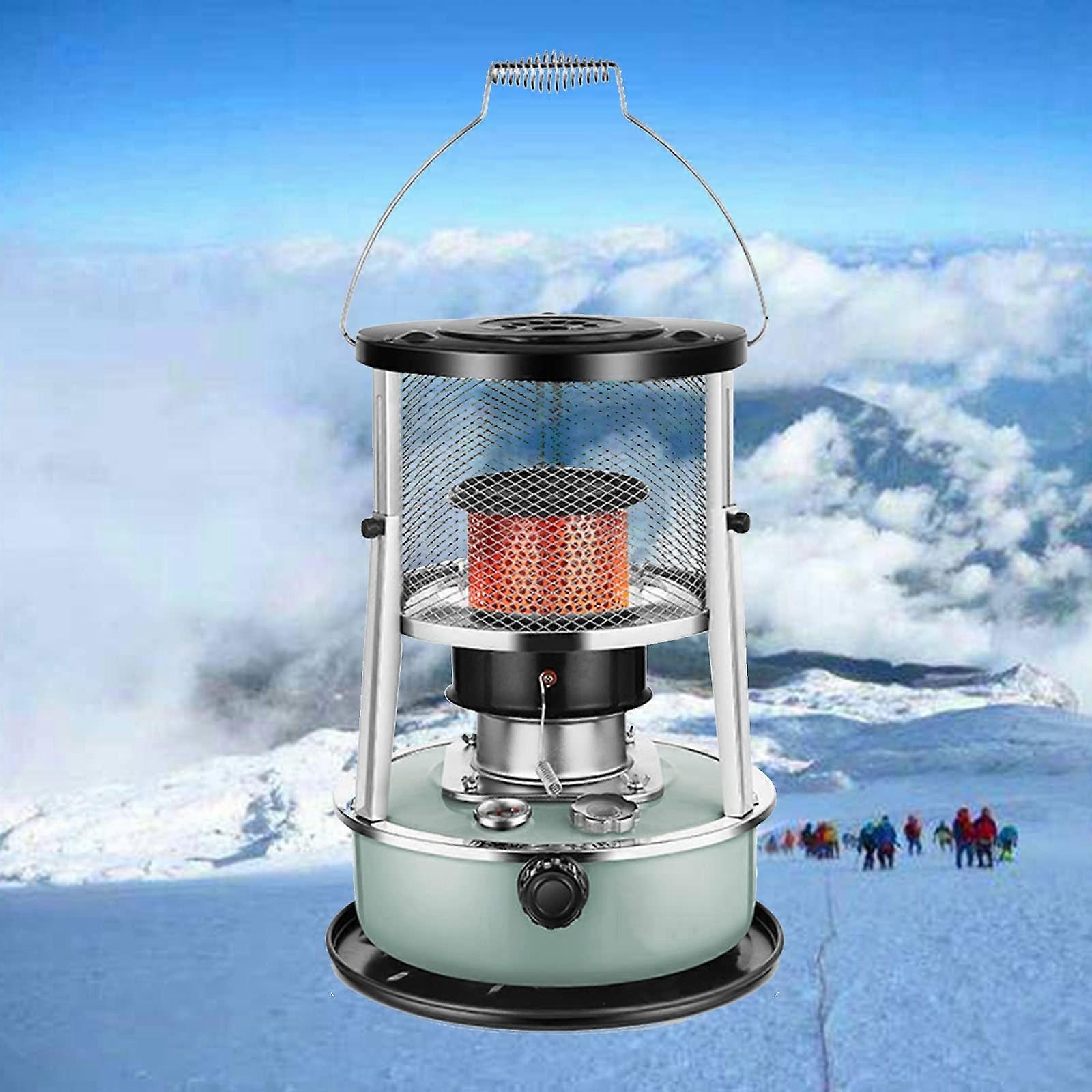 Portable Kerosene Heater Camping Stove Set with Adjustable Flame Control and Cooking