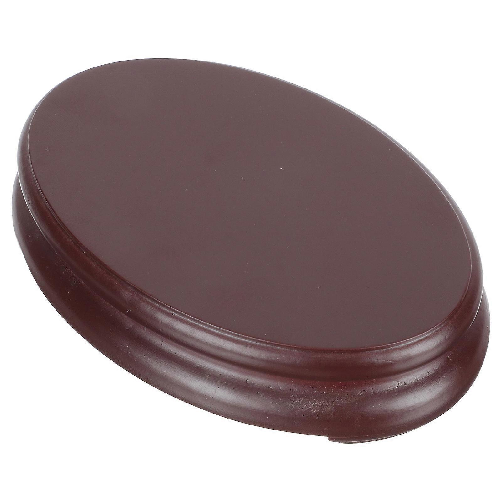 Solid Wood Flowerpot Display Base for Storage Brown Stylish Stand