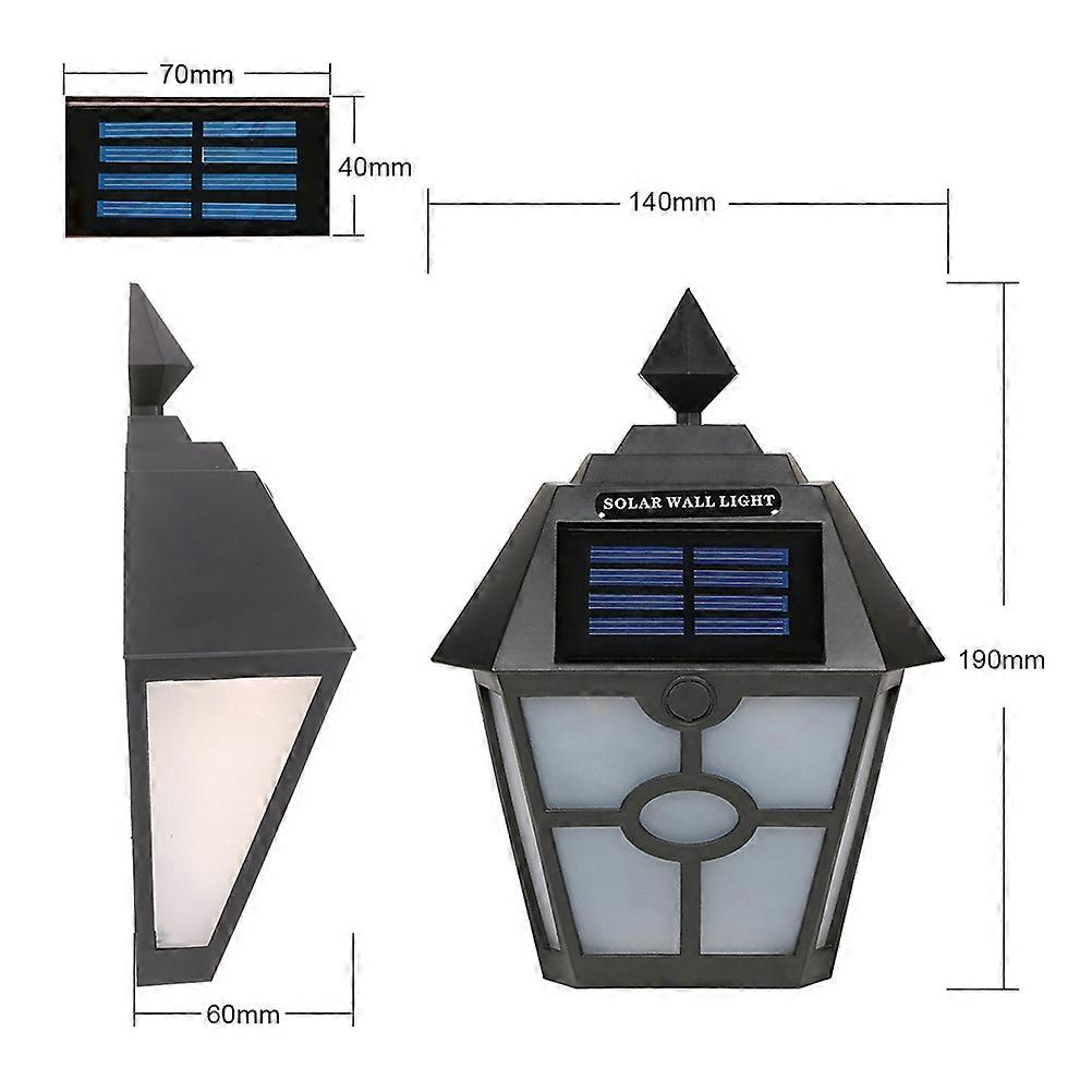 Vintage Wall Light Solar Powered Hexagonal LED Motion Activated