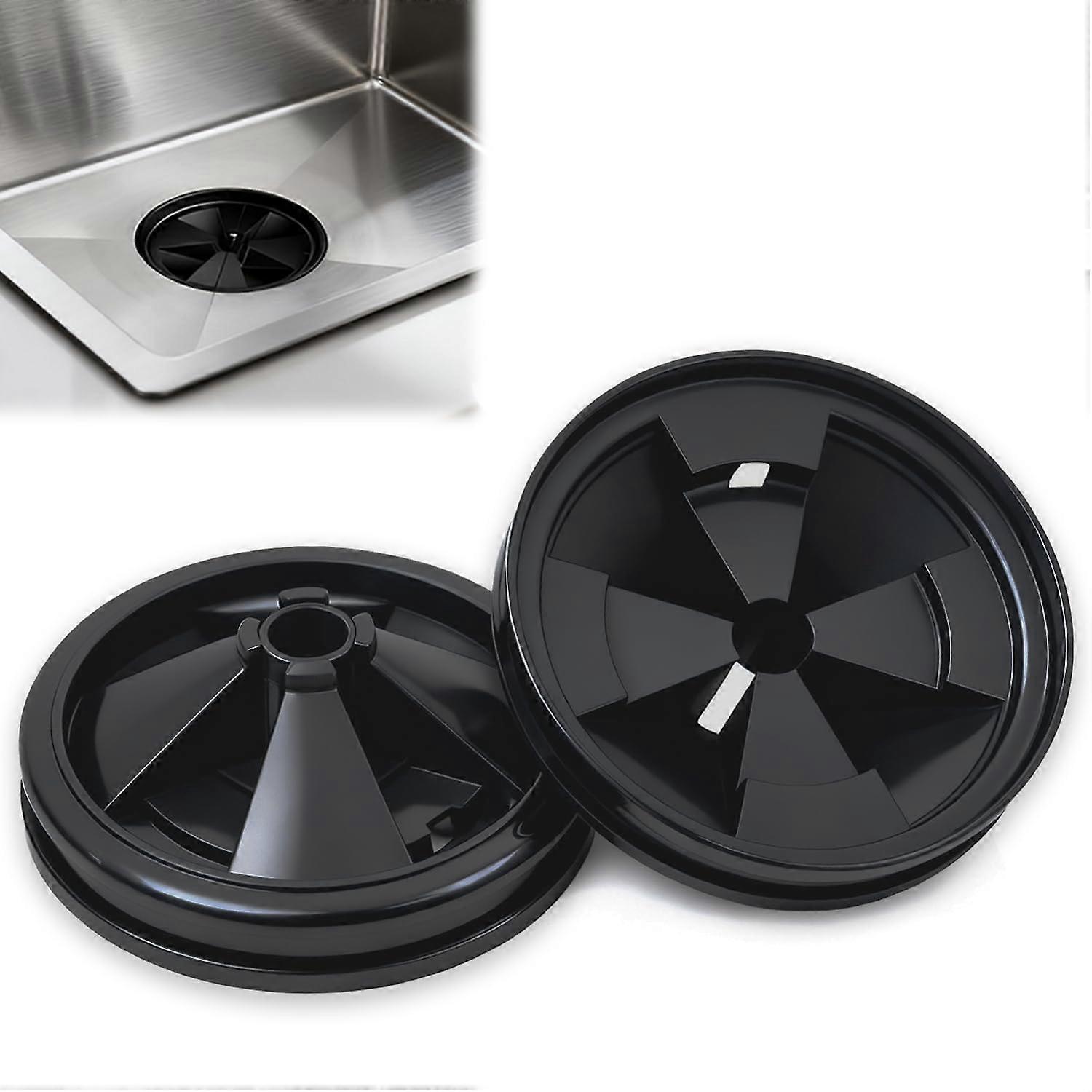 2 Pack 3 3/8 Inch Garbage Disposal Splash Guard Sink Baffle for InSinkErator Evolution Quiet Collar