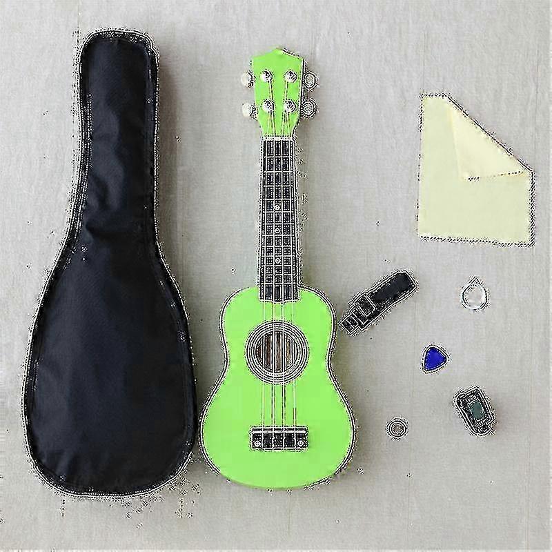 ukulele combo 21 ukulele black soprano 4 strings uke hawaii bass stringed musical instrument set kits+tuner+string+strap+bag