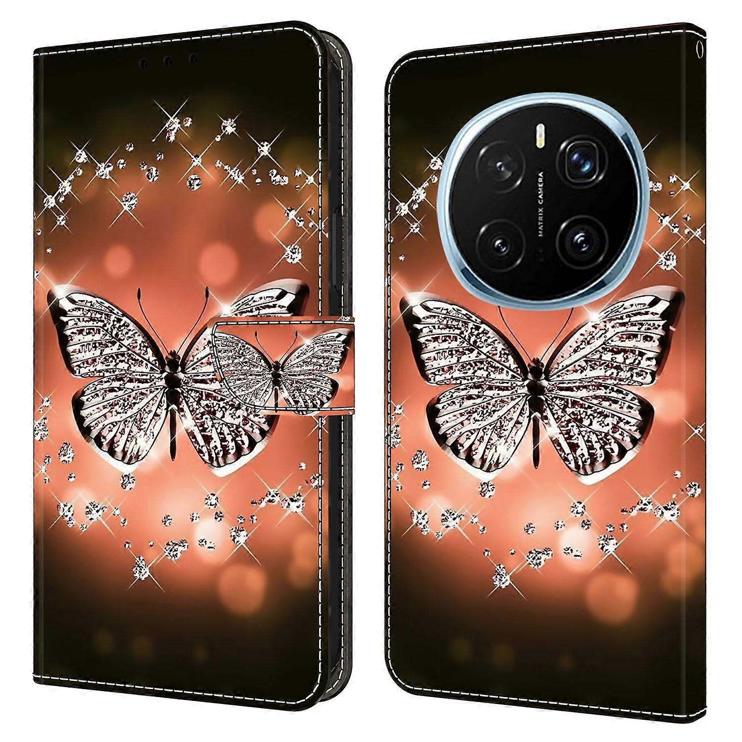 For Honor Magic7 Pro 5G Case 3D Pattern PU Leather Wallet Phone Cover with Stand