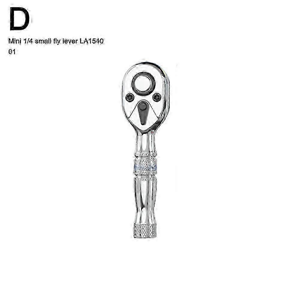 Stubby Ratchet Handle 1/4" 3/8" 1/2" Short Socket Wrenches Torx Tool