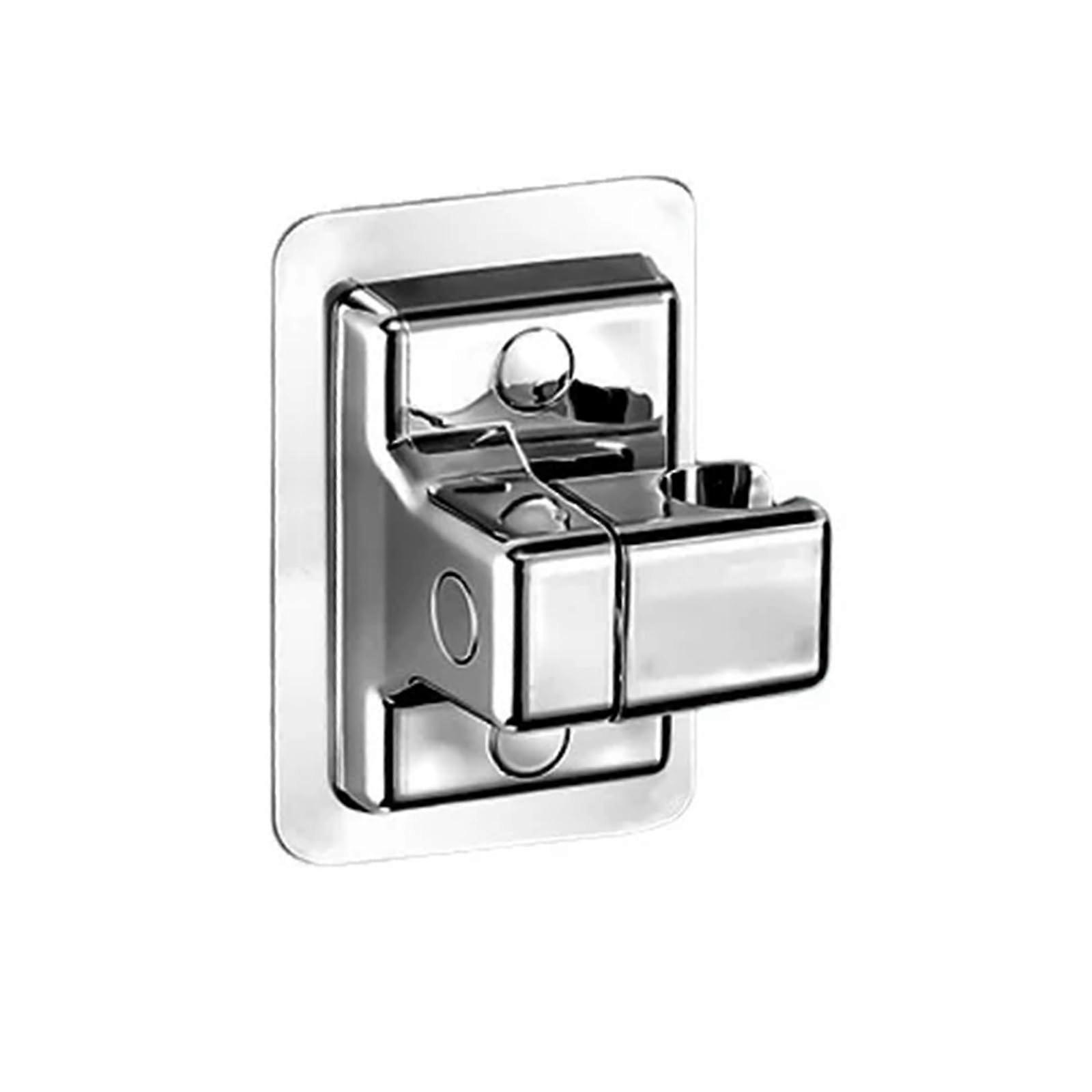 Shower Head Holder Wall Mounted Adjustable Bracket, SelfAdhesive Silver Handheld Shower Mount