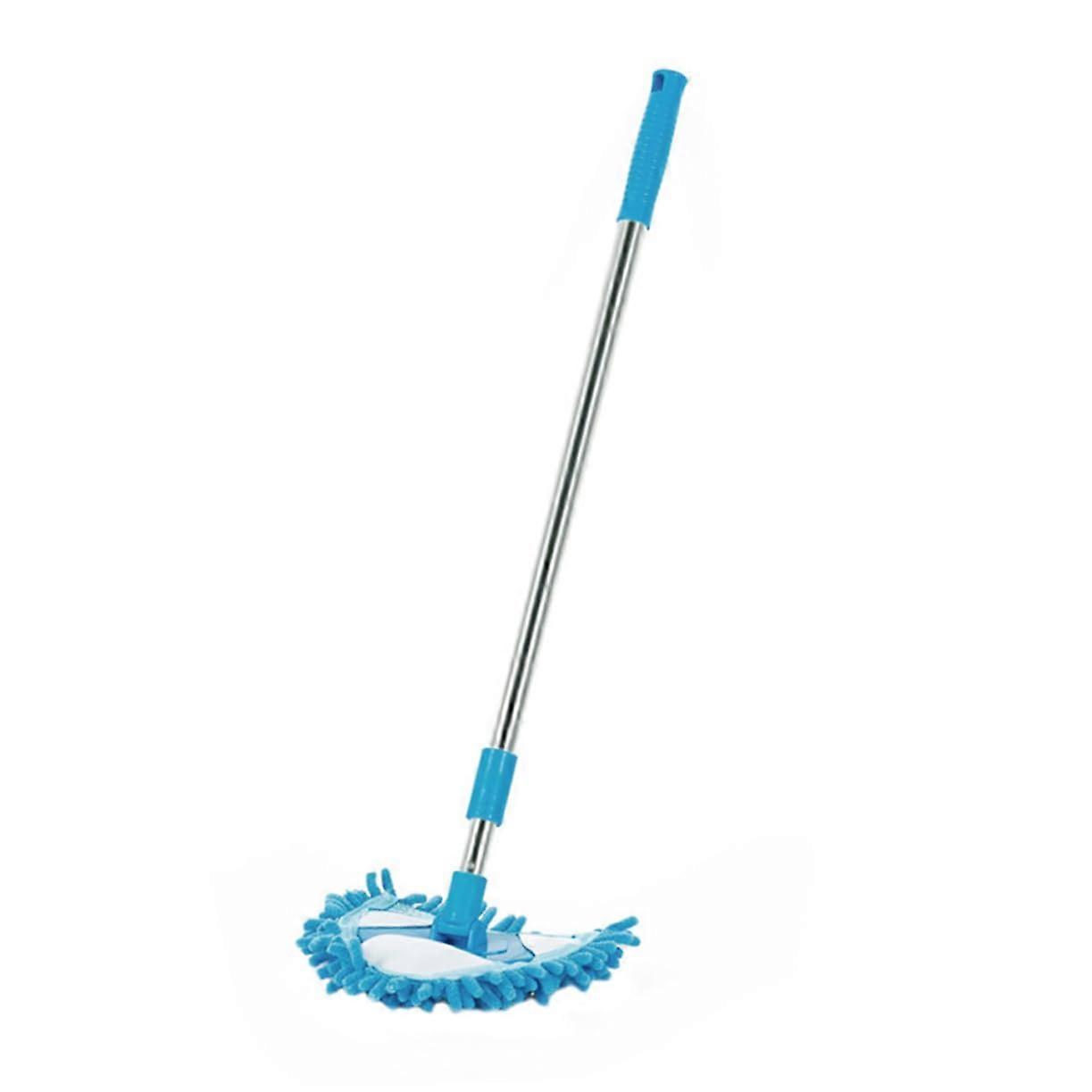 Rotating Triangular Mop with Flexible Head Adjustable Handle for Deep Corner Household Cleaning