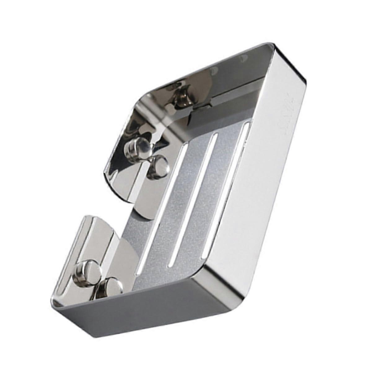 Wall Mounted Soap Dish Rustproof Stainless Steel SelfDraining Holder for Bathroom Organizer