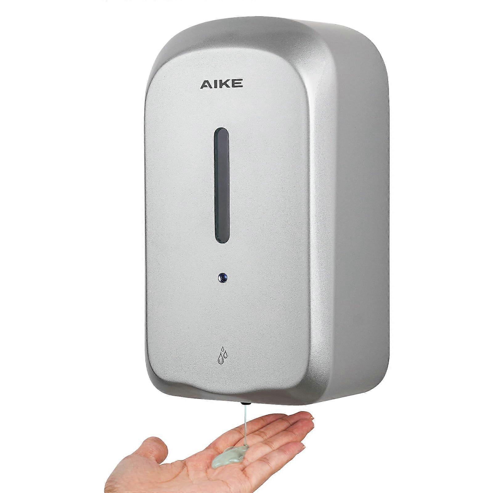 33.8oz Touchless Wall Mount Soap Dispenser with Adjustable Output, Large Capacity, Silver