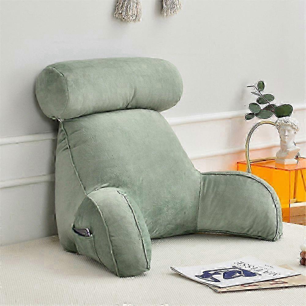 Reading Pillow With Armrest Detachable Back Support Cushion Lumbar Support Pillow