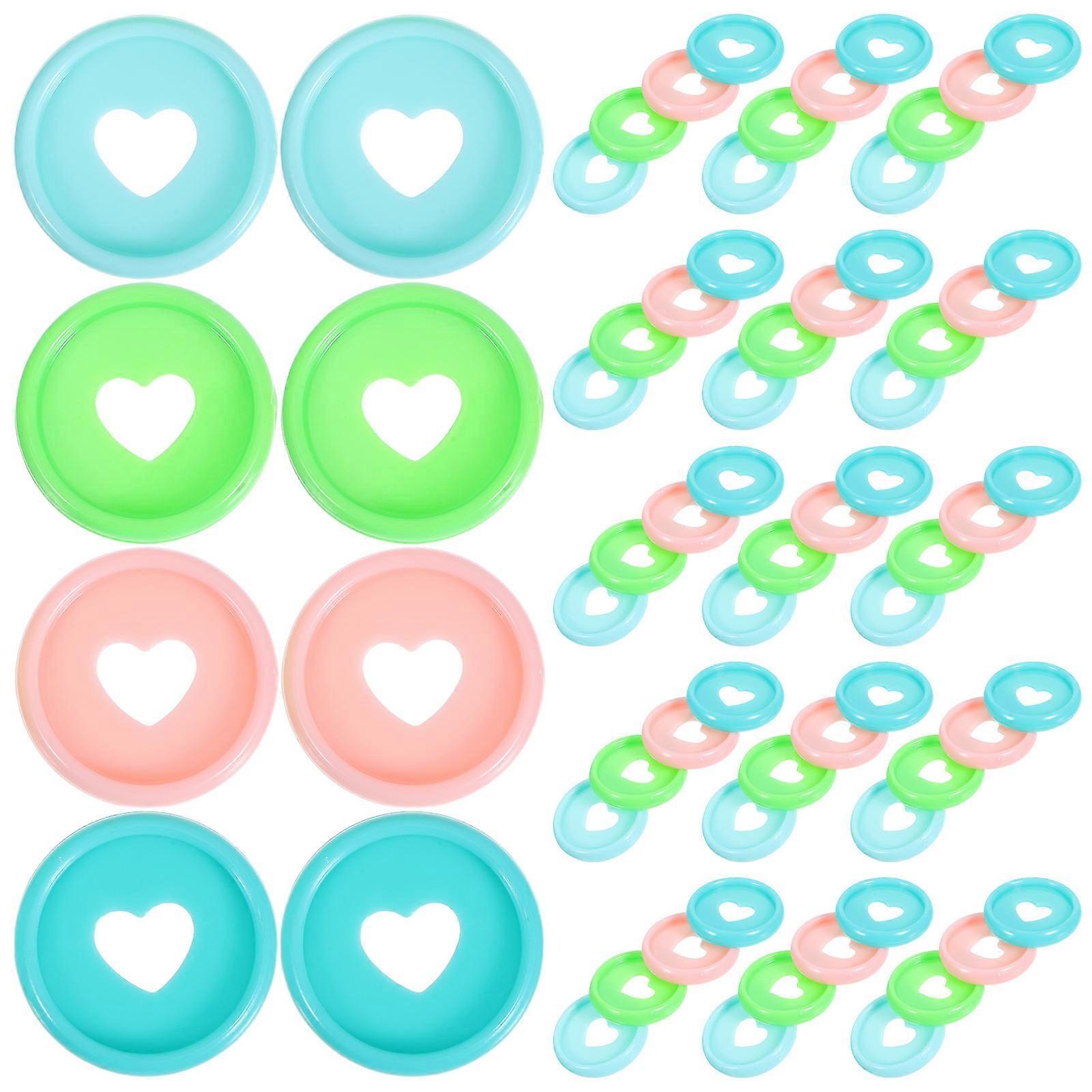 Binder Discs 80Pcs For Notebook Binding Organizing Art Projects PP Material Assorted Colors