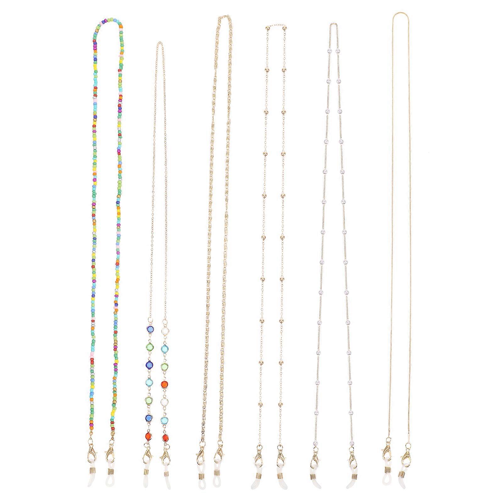 Glasses Chain Decorative Mask Chains for Anti-Lost Glasses Chains 6Pcs