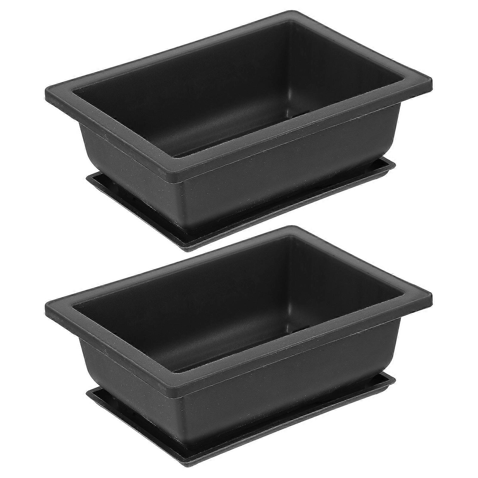 Plastic Flower Pot Gardening Planter with Tray Practical Set