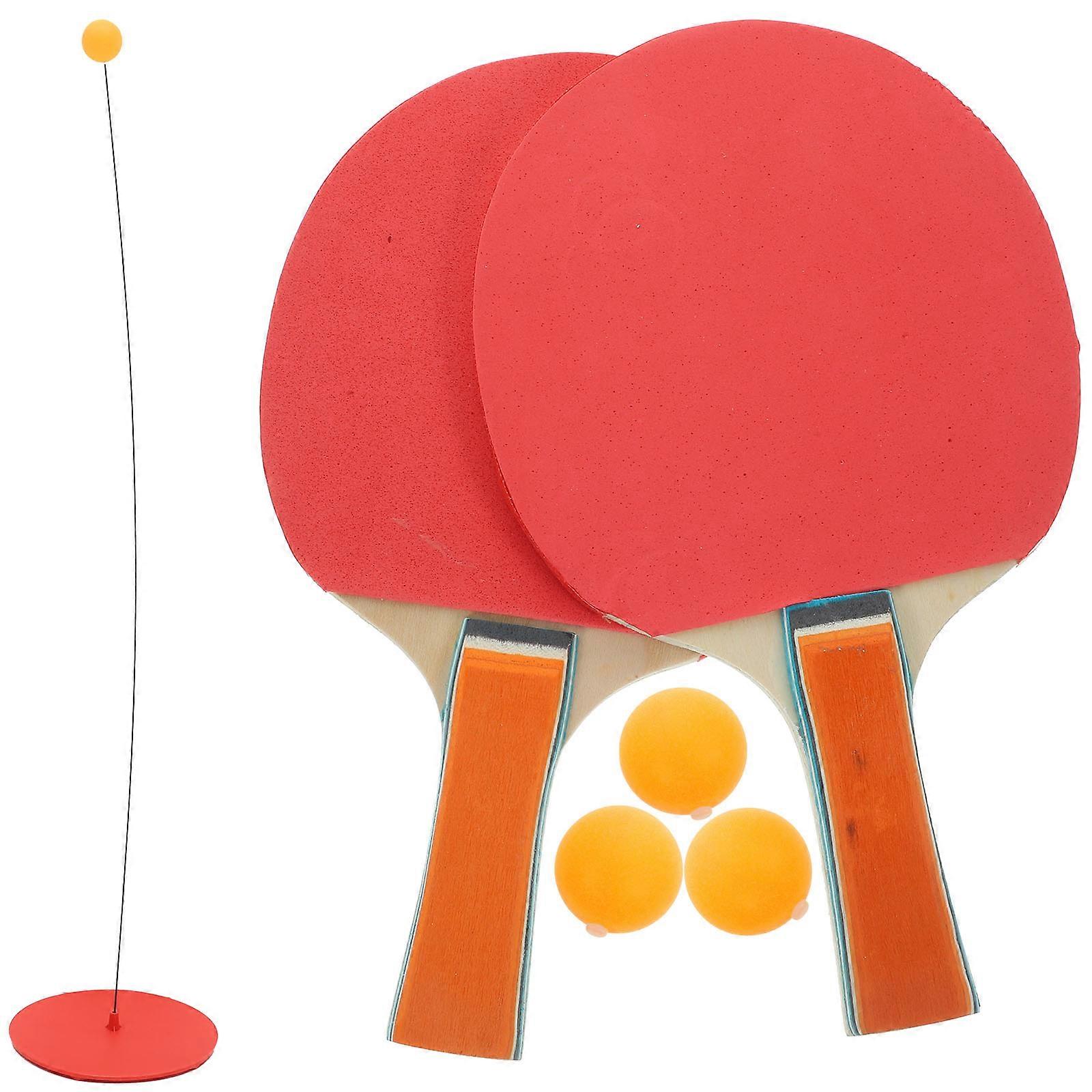 1Set Table Tennis Device Elastic Training Kit for Kids with Assorted Colors