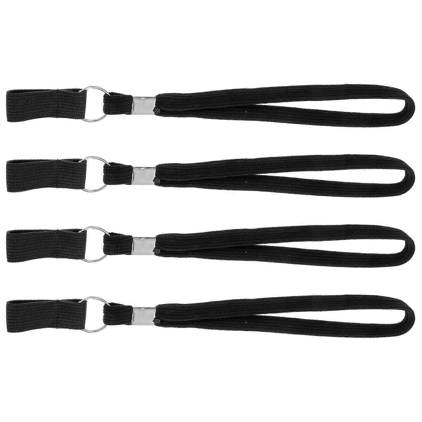 Walking Stick Strap Anti Lost for Secure Grip with 12Pcs Black Nylon