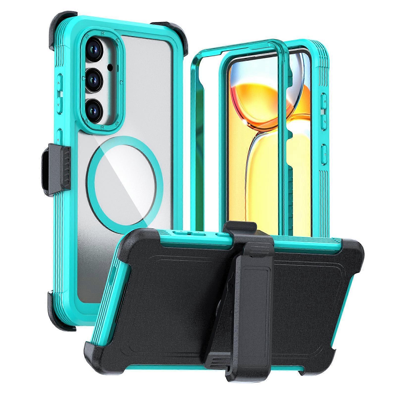 Acrylic Full Coverage Magnetic Phone Case with Back Clip