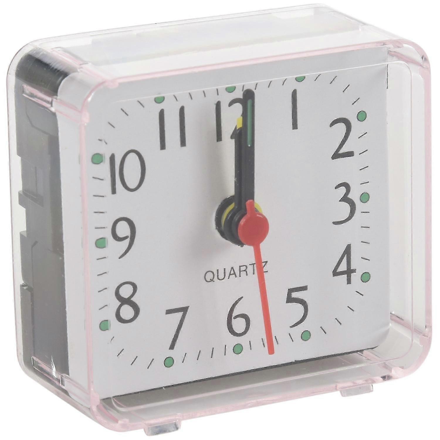 1pcs Portable Cute Mini Multi-function Table Clockswhite