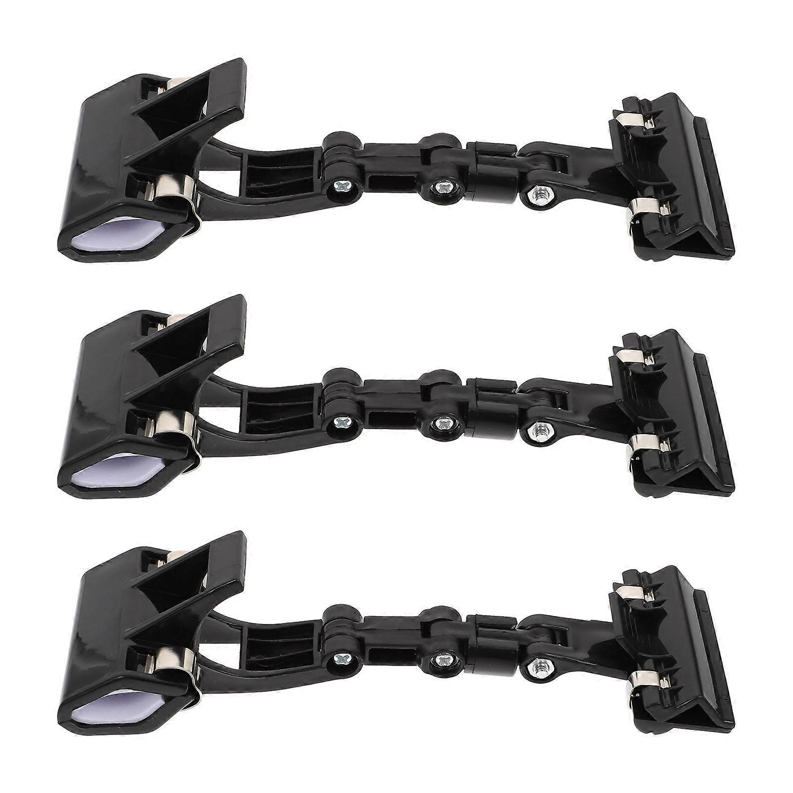 Etikettenhalter-Set, 6 schwarze Werbeclips für Supermärkte
