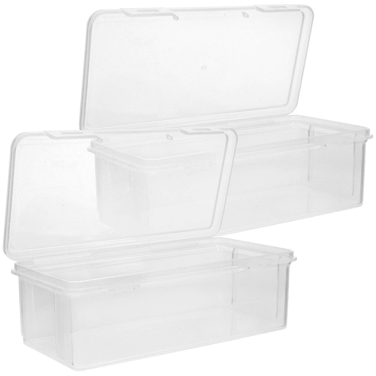 Bread Loaf Container Bread Storage Case for Storage 2Pcs Transparent PP Box