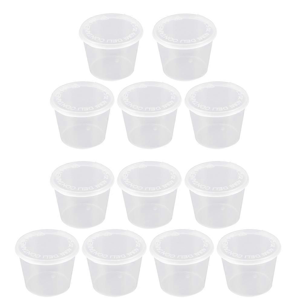 Transparent Portion Cup Plastic Portion Cups for Storage 100Pcs Pack