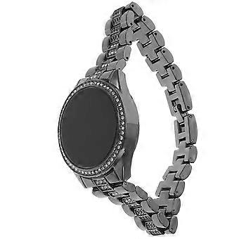 Elegante Damen-Armbanduhr mit Strasssteinen, Quarzwerk, Schwarz, 20,00 x 3,50 x 0,80 cm, 1 Stück