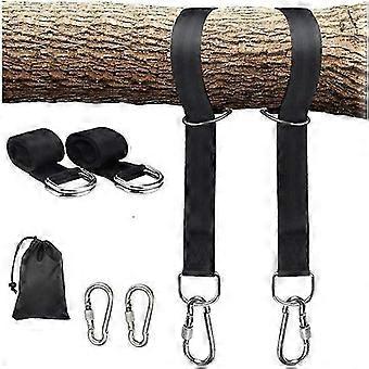 Tree Swing Hanging Straps, 5/10ft Long, 2200lb Capacity, Heavy Duty Nylon with Safety Lock Carabiners, Tree-Friendly for Garden Use