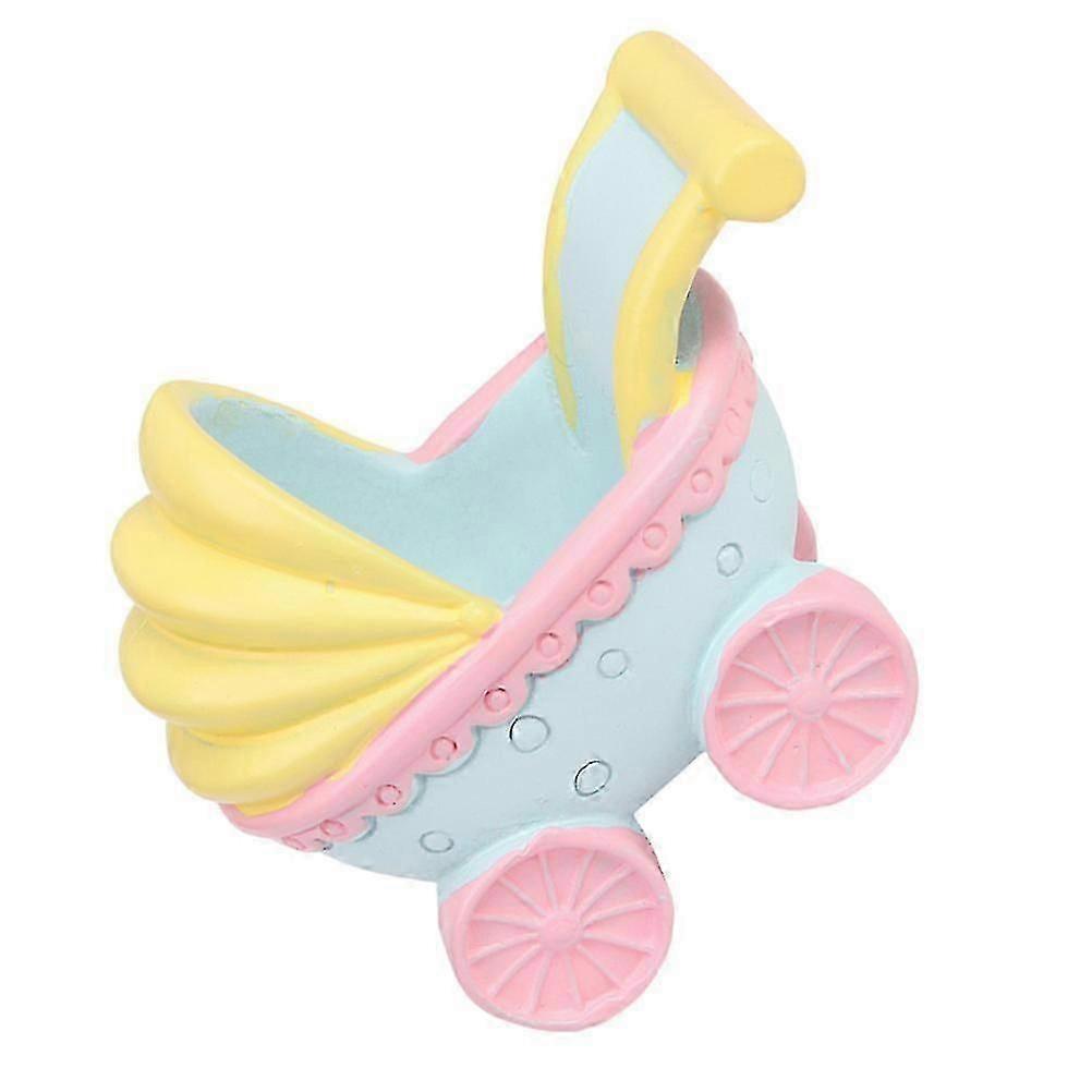 Resin Stroller Decoration compatible with Decor Cake Accessory