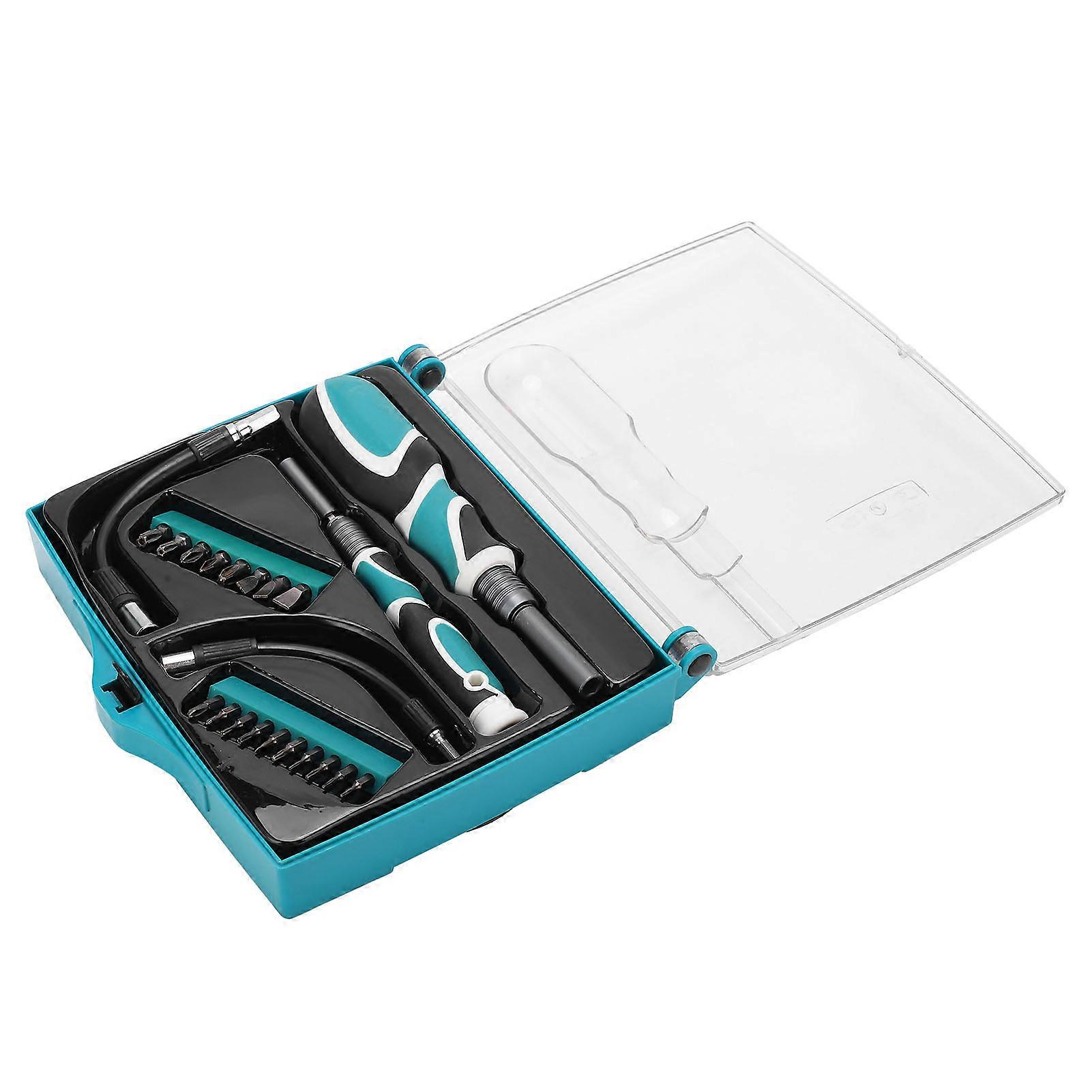 22Pcs Socket Screwdriver Kits Bits Chrome Vanadium Alloy Hose Extension Rod MultiFunction Tool