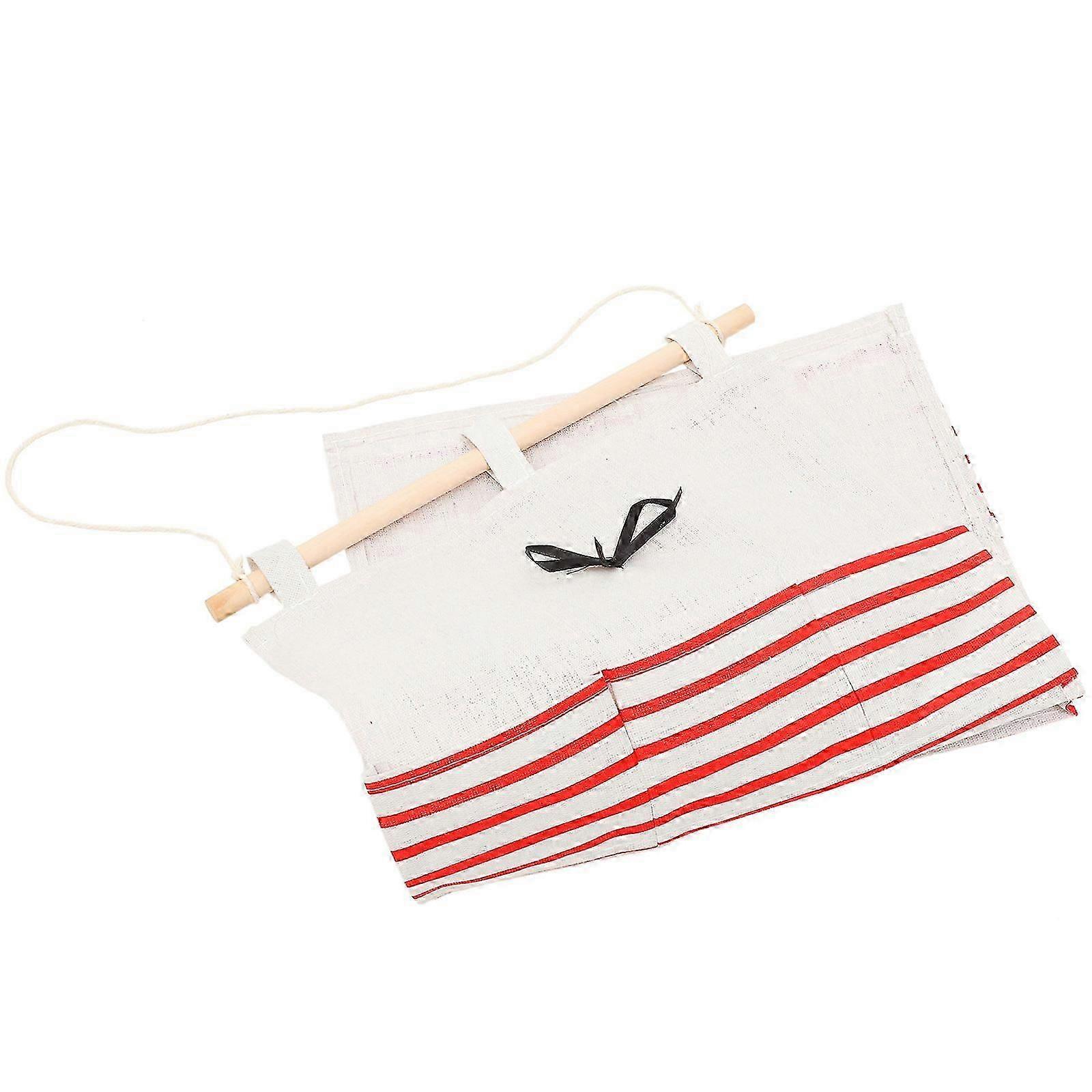 Multi-Function Hanging Storage Bags | Rectangular Wall Organizer | Red | 57x34.5cm | 1 Set