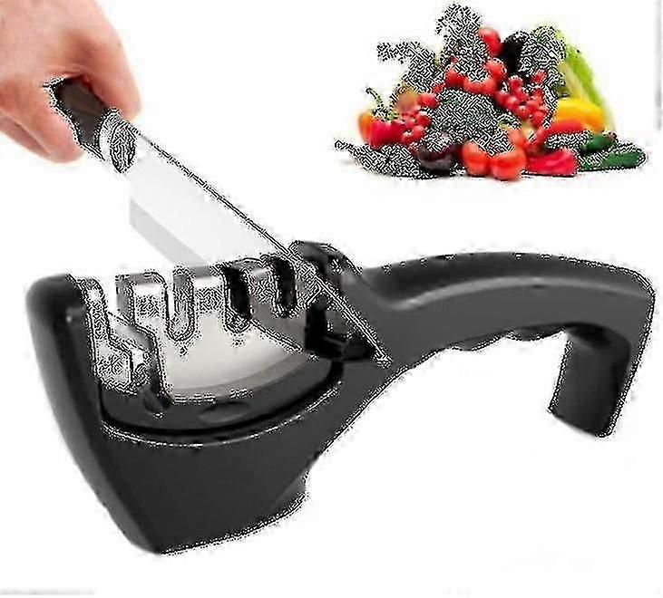 Knife Sharpener Manual, Knife Sharpener  Compatible Coarse And Fine Gift - PP