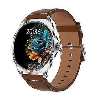 1.43-inch AMOLED Smartwatch, Bluetooth Calling, 120+ Sports Modes, 6.5mm Ultra-Thin Steel - Brown