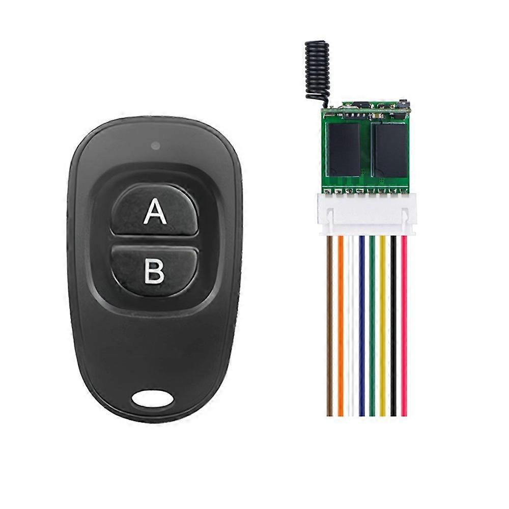 2CH LED Lights RC Remote Switch DC3.7V-12V Mini Wireless Switch Relay Access Control Remote Control Switch 433Mhz