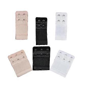 Bra Strap Extenders, Women Elastic Extensions Bra Extender Set 2 Rows x 3 Hooks