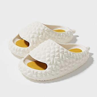 2023 Nieuwe Grappige Durian Design Vrouwen Slippers Zomer Dikke Bodem Platform Vrouwen Schuift Outdoor Zachte Antislip Badkamer Mannen Schoenen