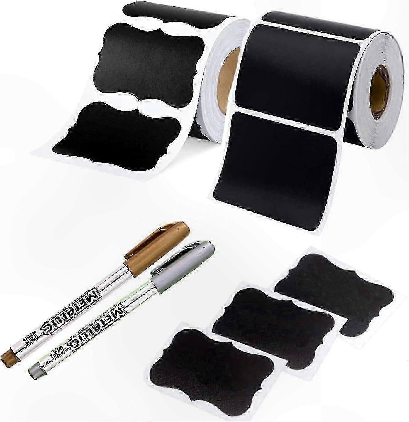 Reusable Waterproof Chalkboard Labels compatible withJars, Containers & Kitchen Organization