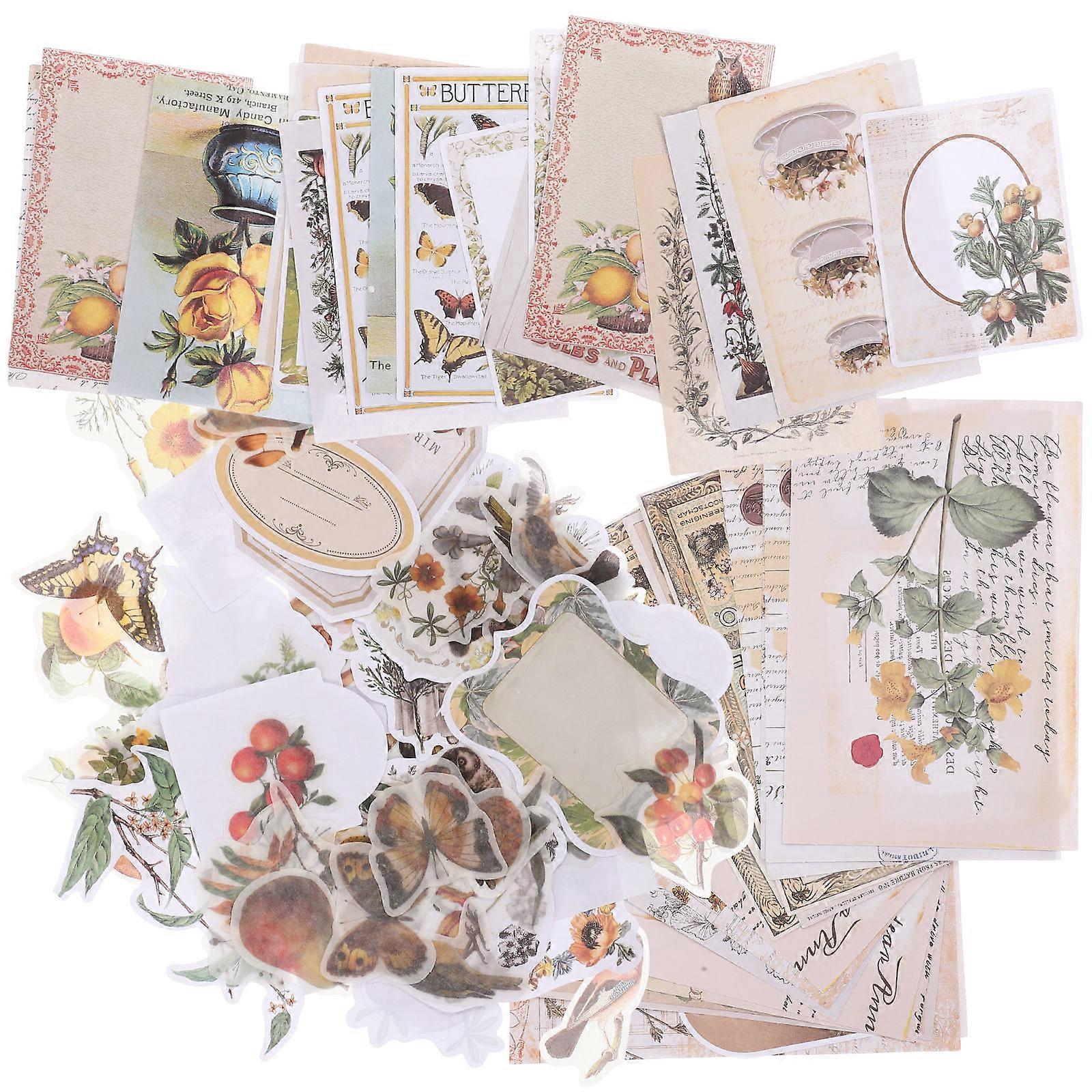 DIY Background Paper Scrapbook Materials for Creative Crafting 4Sets