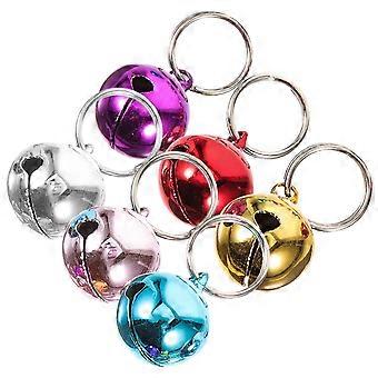 Pet Dog Collar Bells Stainless Steel for Decor 18Pcs Assorted Color Hanging Set