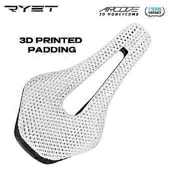 Koolstofvezel 3D geprint fietszadel Ultralicht hol Comfortabel Ademend MTB Mountain Road Fietsen Zadel Fietsonderdelen
