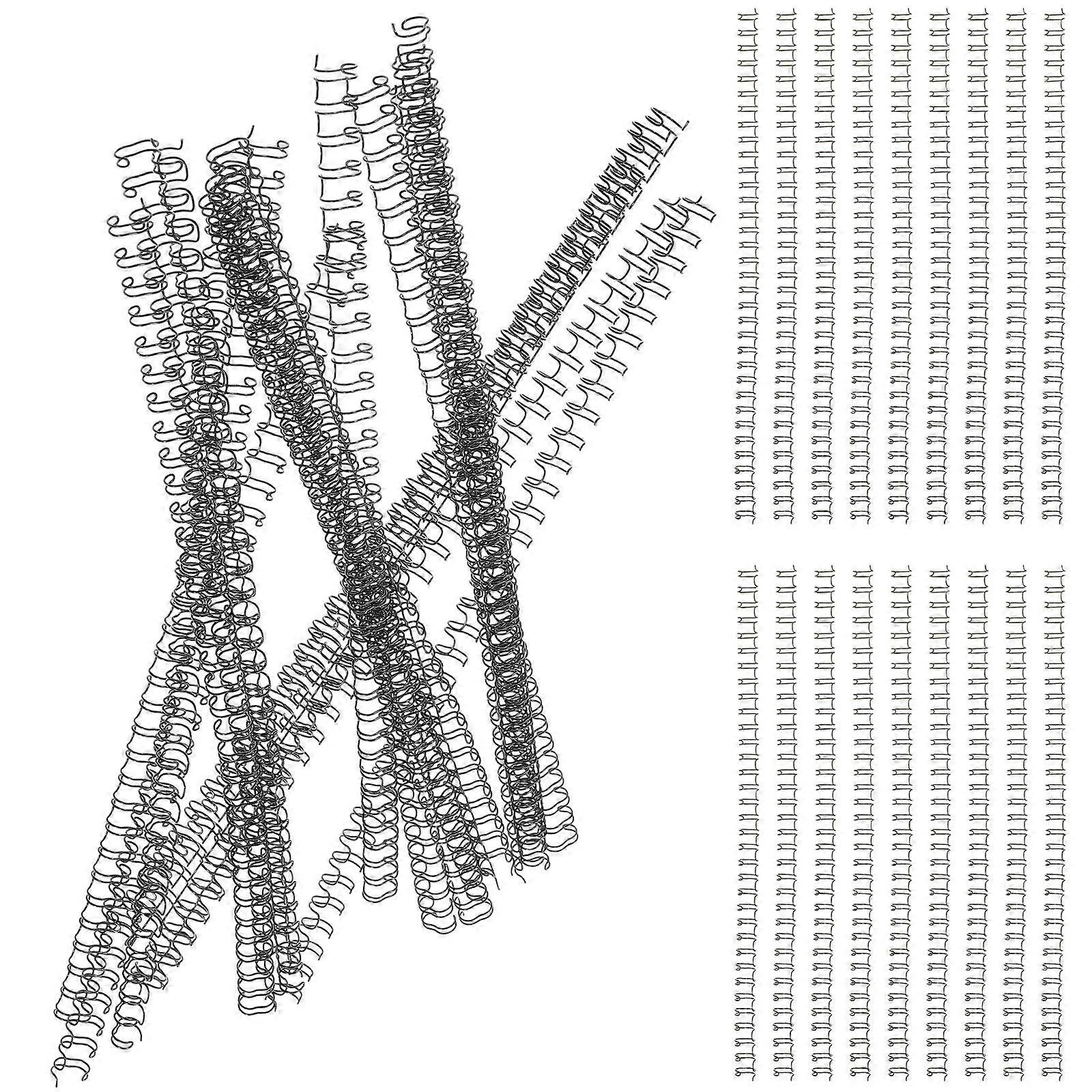 100Pcs Loose Leaf Binder Rings Notebook Spiral Binding Coils Double Loop Wire Binding Rings