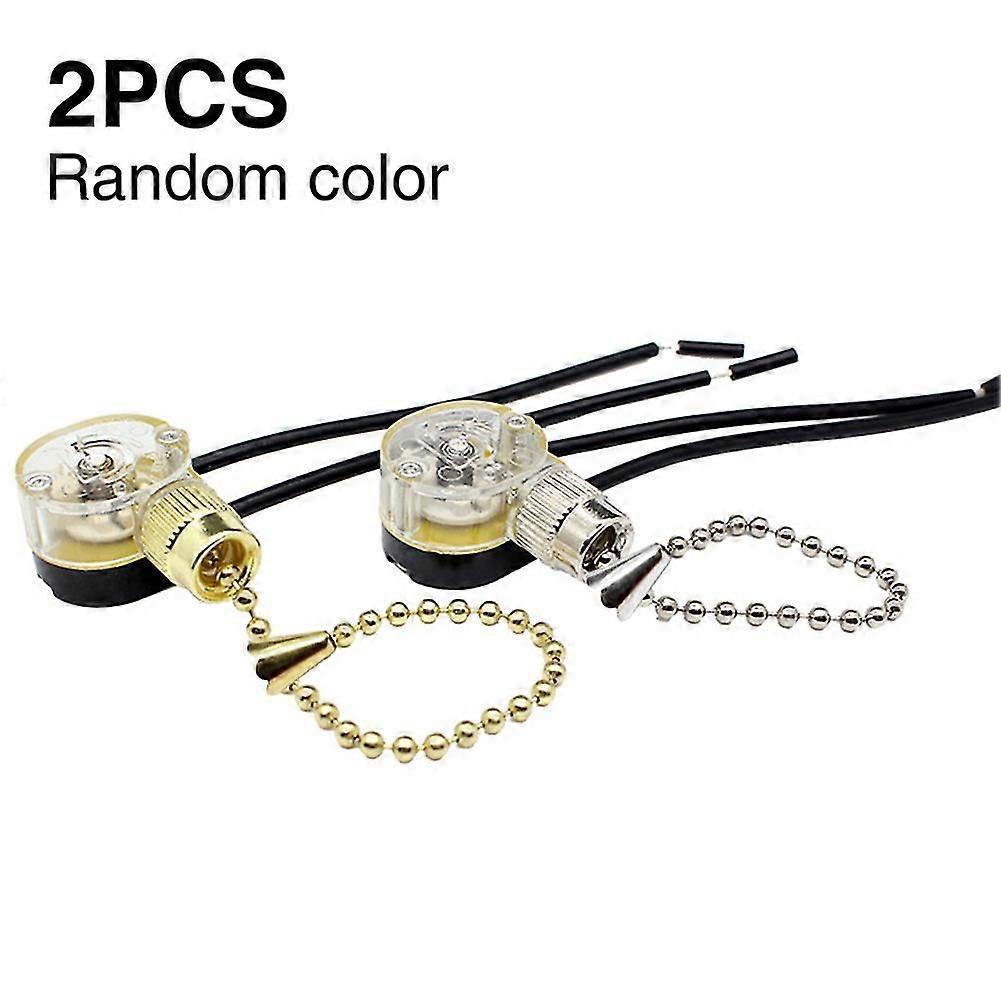 2pcs/pack Bedroom Ceiling Fan Switch Pull Chain Lamp Replacement Bathroom Cord