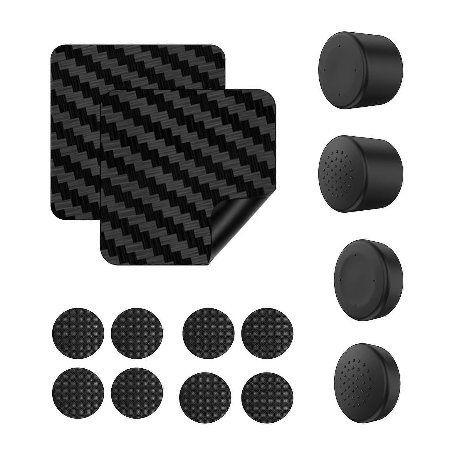 Easy Setups Button Caps Touchpad Stickers Replacement Protective Cap with Joystick Covers Button Pad for Steam Controller Multicolor