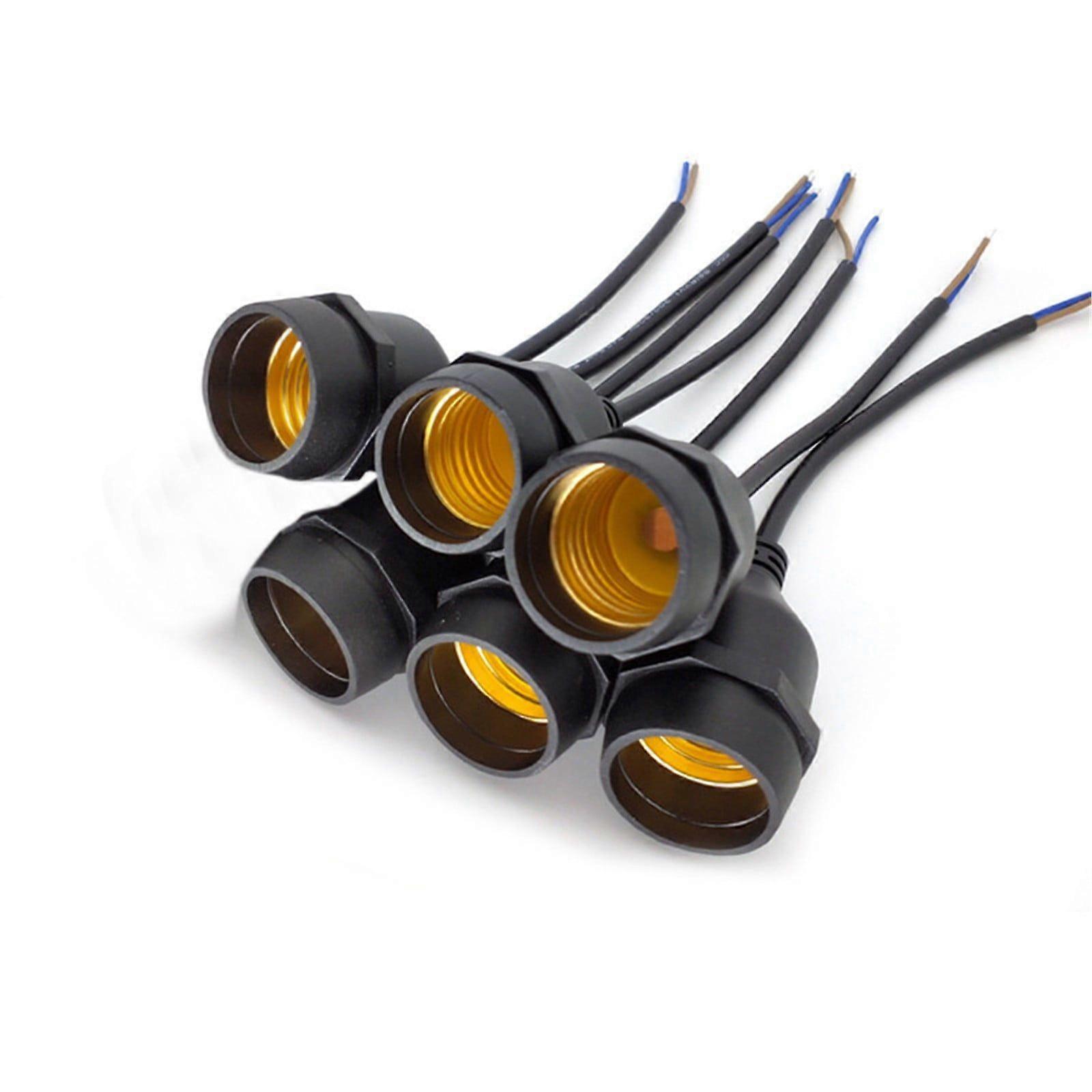 Led Light Lamp Socket E27 Socket Adapter Holder 6 Socket With Cable Adapter X