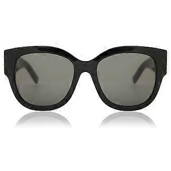 Saint Laurent SL M95/F Asian Fit 001 Full Rim Black Women Square Sunglasses UV3 Original
