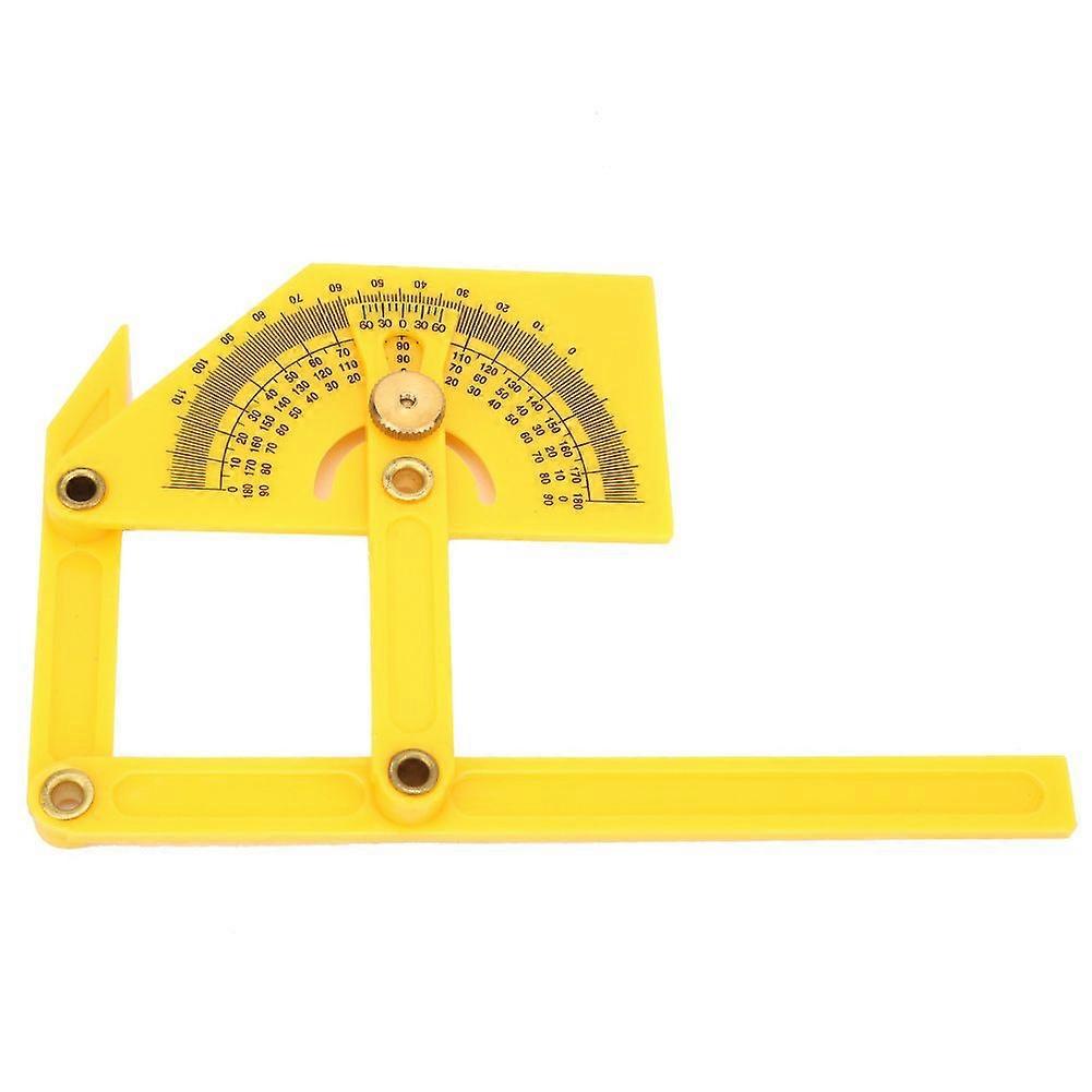 Plastic 180 Degree Pointer Protractor Angle Ruler Woodworking Measuring Carpenter Tool