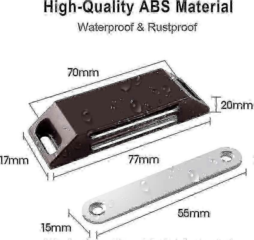 Magnetic Cabinet Catch Set compatible with Kitchen Cupboards
