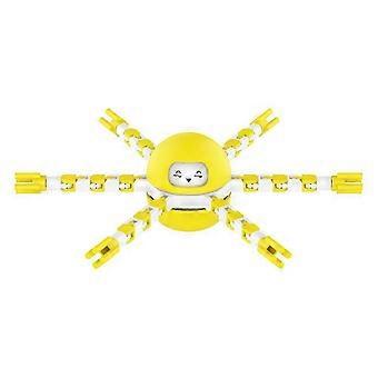 2026 Transformable Gyroscope Toy Chain Robot Toy Diy Mechanical Spiral Deformable Robot Decompression Toy For Kids Adults