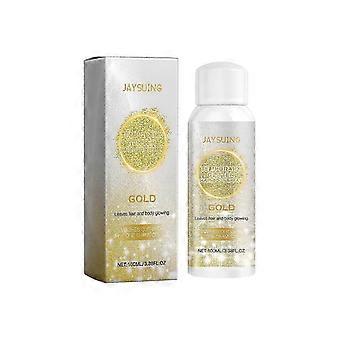 Jaysuing Golden Glitter Spray for Face Body Clavicle Hair Evening Party Festival Carnival