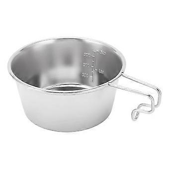 450ml Camping Camping Cup Stainless Steel Camping Bowl Stackable Portable Camping Cup for Hiking