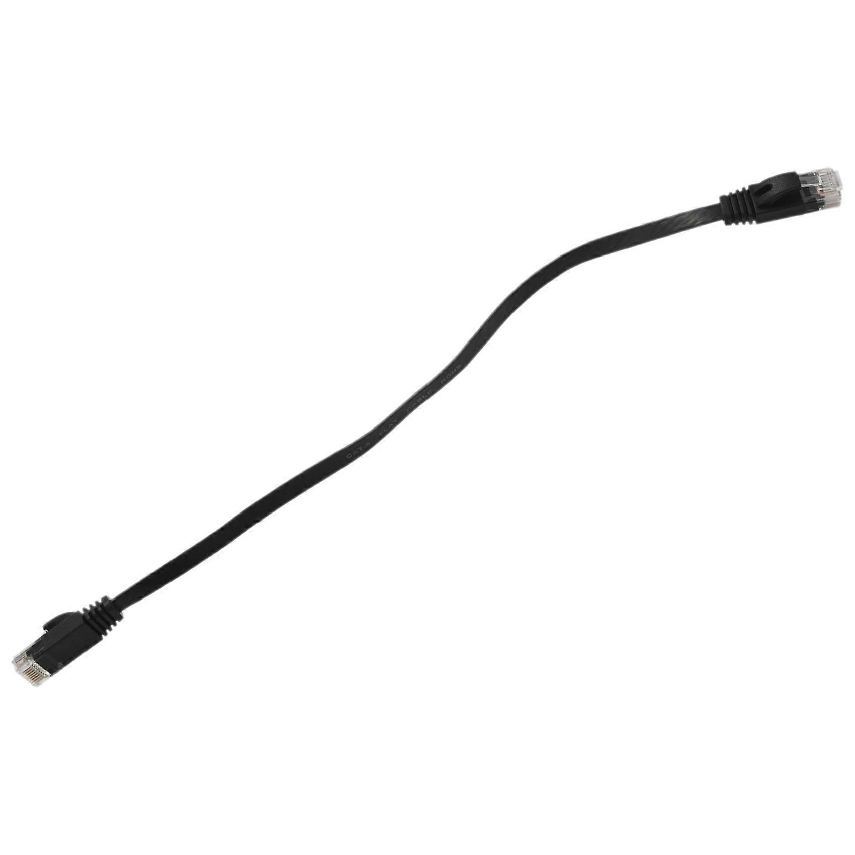 120 Pcs 1 Ft Flat Internet Network Cable Solid Cat6 High Speed Patch Lan Wire with Snagless Rj45 Connectors